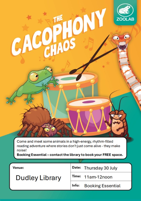 Dudley Library - Summer Reading Challenge: Cacophony Chaos